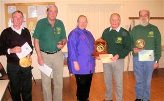 Jenny Starbuck presents the certificates for November